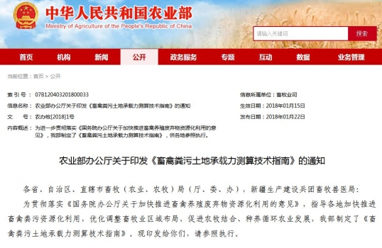 農(nóng)業(yè)部技術(shù)指南：500頭生豬存欄豬場(chǎng)需113.6畝地配套糞肥全部就地利用！