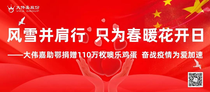 風雪并肩行 只為春暖花開日 ——大偉嘉助鄂捐贈110萬枚噢樂雞蛋 奮戰(zhàn)疫情為愛加速